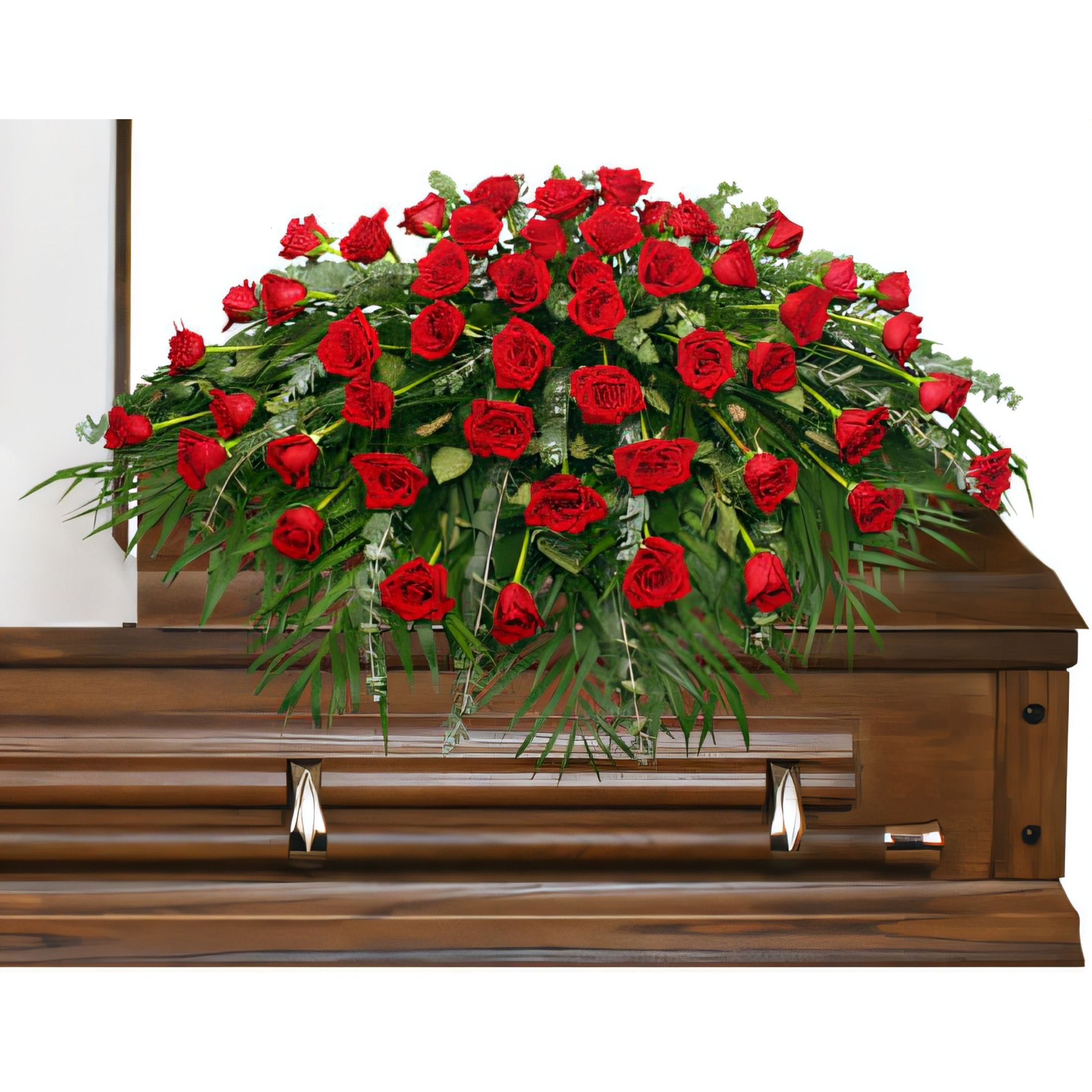 Westpark Flowers Floral Concepts Majestic Red Funeral Casket Flowers