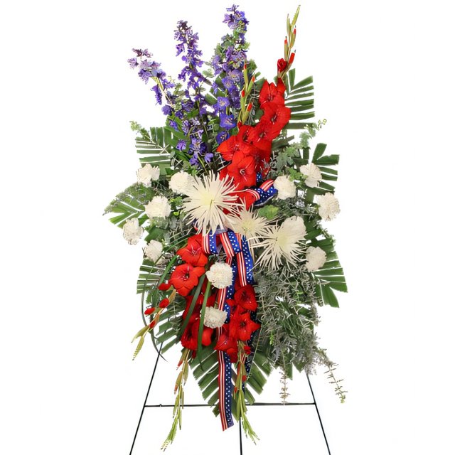 Westpark Flowers Floral Concepts Salute to A Service Member Patriotic