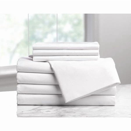 Westpoint Home Fitted Sheet,80 in L,Fresh White 1A29716