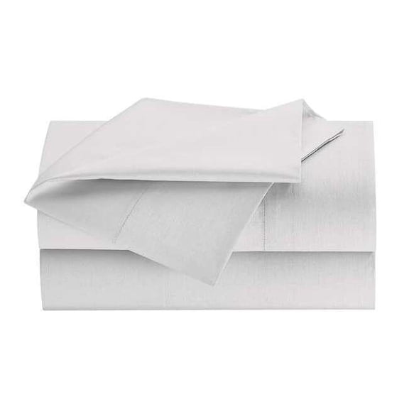 Westpoint Home Flat Sheet,109 in L,Fresh White 1S49704