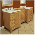 thumbnail image 1 of Westport Bay 2240-9038-MBLO 74 in. Double Basin Vanity With Tops and Undermount Basins- Midnight Black- Linen Oval, 1 of 1