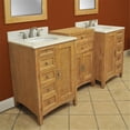 thumbnail image 1 of Westport Bay 2240-9039-MBWO 86 in. Double Basin Vanity With Tops and Undermount Basins- Midnight Black- White Oval, 1 of 2