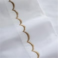 thumbnail image 1 of Westport Home SHS 300 PSP QN TPE 300 Thread Count Scallop Embroidery Sheet Set, Taupe - Queen, 1 of 6