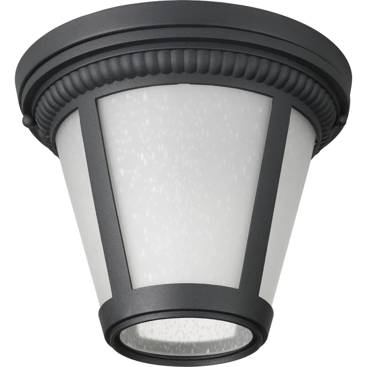 Westport Black Glass LED Flush Mount Light
