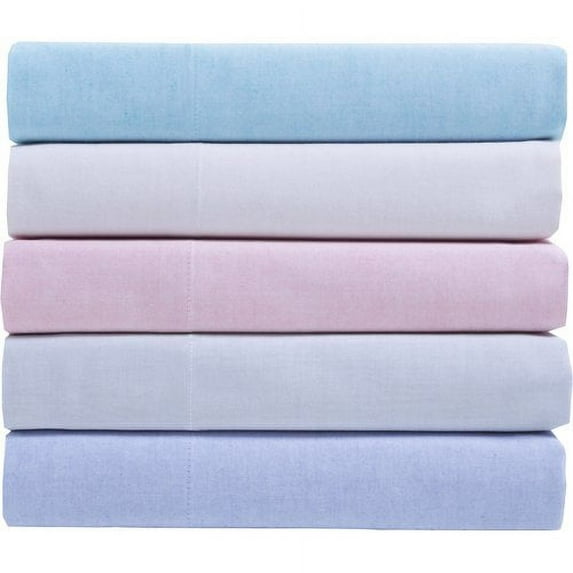 Westport Linens Oxford Chambray 100-percent Cotton Yarn Dyed Sheet Set