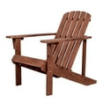 thumbnail image 1 of Westport Outdoor Patio Traditional Acacia Wood Adirondack Chair, Dark Brown, 1 of 9