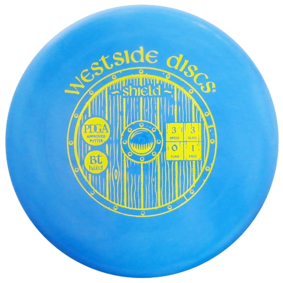 Westside Discs Bt Hard Shield 173-176g Putter Golf Disc [Colors may vary] - 173-176g