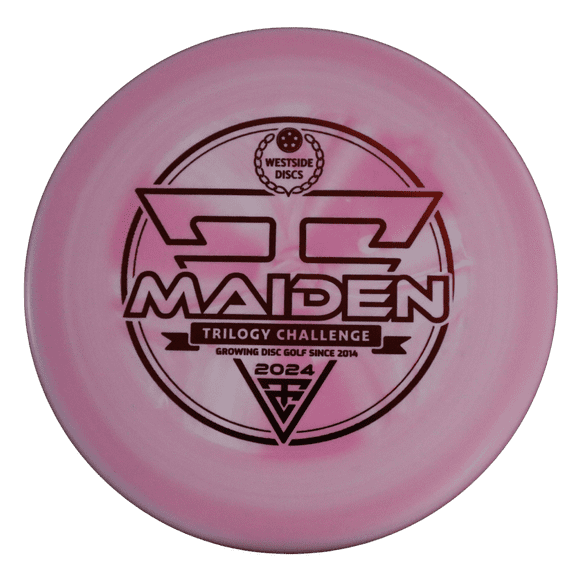 Westside Discs - Maiden - Origio Plastic - 2024 Trilogy Challenge Series - Beaded Disc Golf Putt and Approach Disc