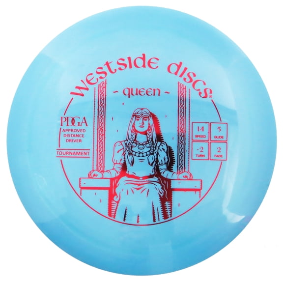 Westside Discs Tournament Queen 173-176g Distance Driver Golf Disc [Colors may vary] - 173-176g