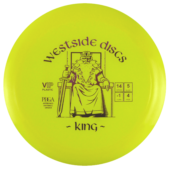 Westside Discs VIP King 170-172g Distance Driver Golf Disc [Colors may vary] - 170-172g