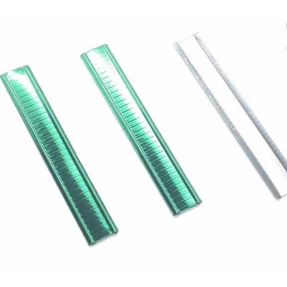 Weststone - 100pcs 2" (5cm) x 5/16"(8mm) Doube Wire Green Metallic Twist Ties or Clamps for Cello Candy Bags in Birthday Party