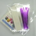 thumbnail image 1 of Weststone - 100pcs 4 1/2" Lollipop Sticks + 100 Poly Bags + 100 Hot Pink Twist Ties for Cake Pops, 1 of 1