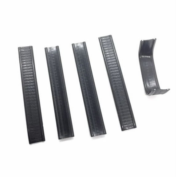 Weststone -2"x 1/4" 50Pcs Double Wire Black Plastic Twist Ties or Clamps for Cello Candy Bags Party