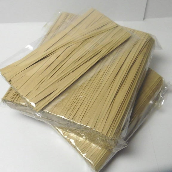 Weststone 2000pcs Paper 4"(10cm) x 5/32" (4mm)Twist Ties Kraft Color - won't rip or pull off