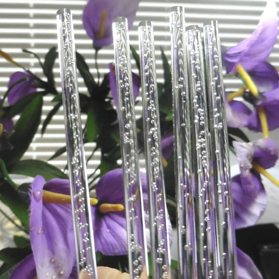 Weststone Heavy Duty - 25 Pcs 6"(150mm)x 15/64" (6mm) Acrylic Sticks for Lollipop Candy Cake Pop Candy Apples DIY project - Clear Bubble