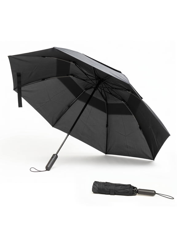 Heavy-Duty Windproof Double-Layer Automatic Folding Umbrella