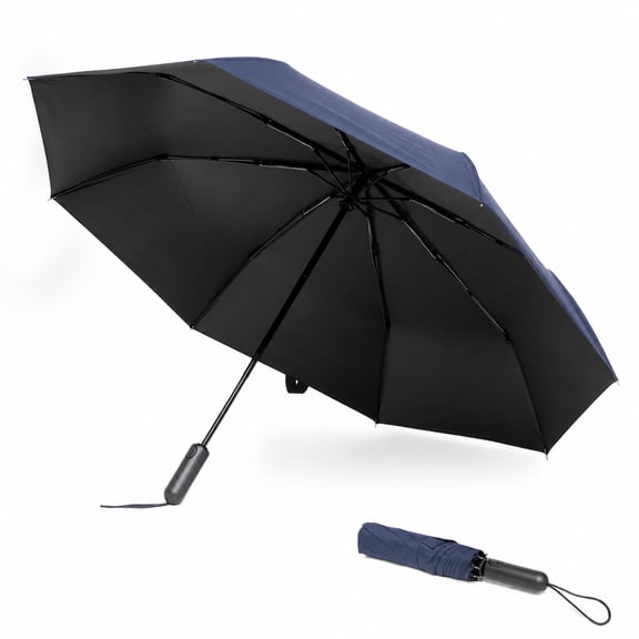 Westsun Lightweight Travel Umbrella - 45 Inch Windproof Auto Open Close Folding Umbrella for Rain, Blue
