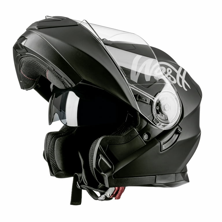 Westt DOT Motorcycle Helmets Helmets for Adults Motorcycle Motocross Dirt Bike Full Face Helmets Chin Liftable Dual Visor L Matte Black Torque X Walmart