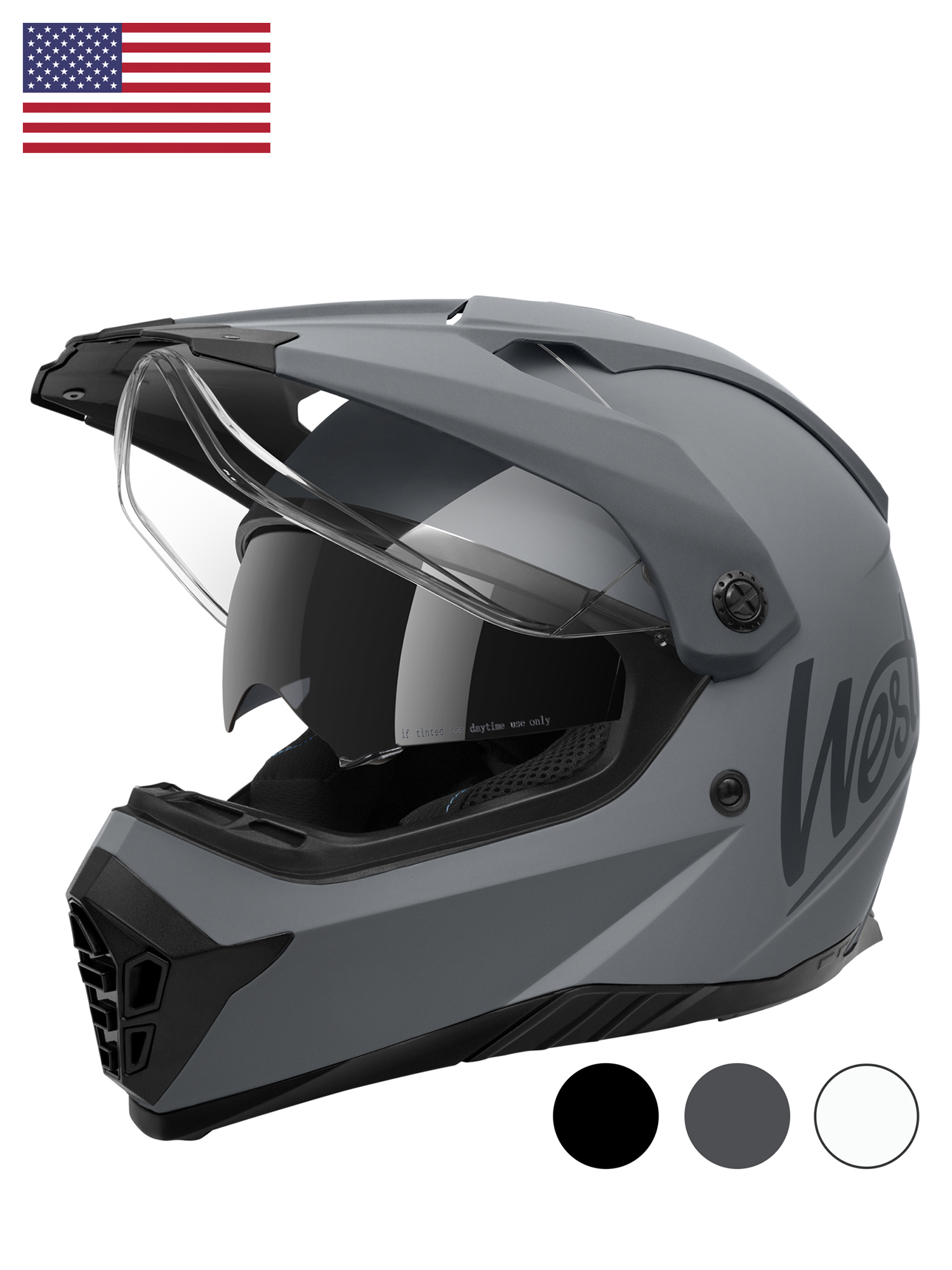 Westt Dirt Bike Helmets for Adults Motorcycle Helmets with Dual Visor Motocross Helmets ATV Helmet Full Face Helmets DOT Approved Walmart
