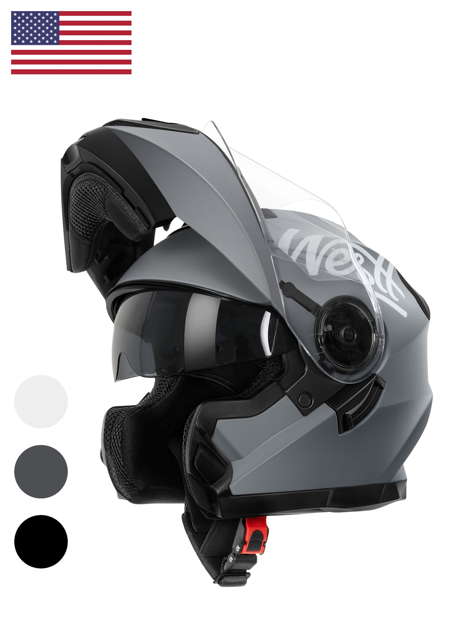 Westt Full Face Motorcycle Helmet Modular Motorcycle Helmet Chin