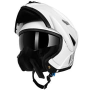 Westt Motorcycle Helmets Modular ATV Helmet with Dual Visor for Men & Women Full Face Helmet Flip Up, DOT Approved
