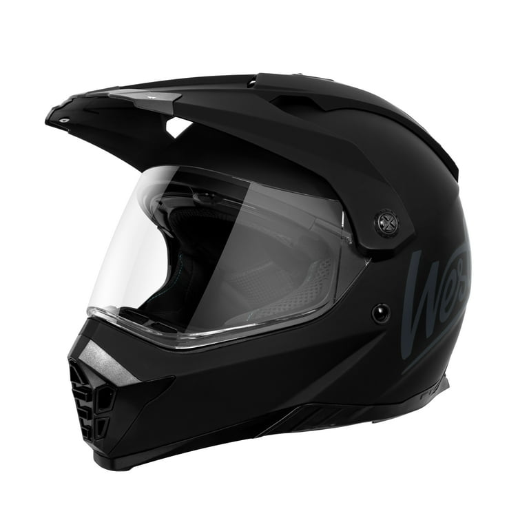Westt S Black ABS Full Face Helmets, DOT Approved Helmet