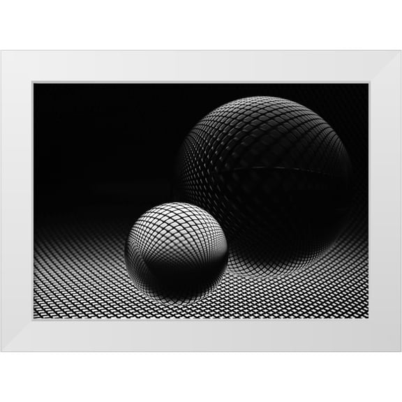 Westum, Heidi 18x14 White Modern Wood Framed Museum Art Print Titled - Darkness