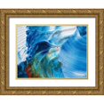 thumbnail image 1 of Westum, Heidi 24x19 Gold Ornate Wood Framed with Double Matting Museum Art Print Titled - Flying Into The Waves, 1 of 4