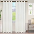 thumbnail image 1 of Westview Geometric Diamond Trellis Light Filtering Opaque Jacquard Curtain Set White / 52"x96", 1 of 1