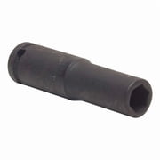 Westward 1/4 in Drive, 11/32 in Size, 6 pt, SAE Socket, 6 Points 4LXW1