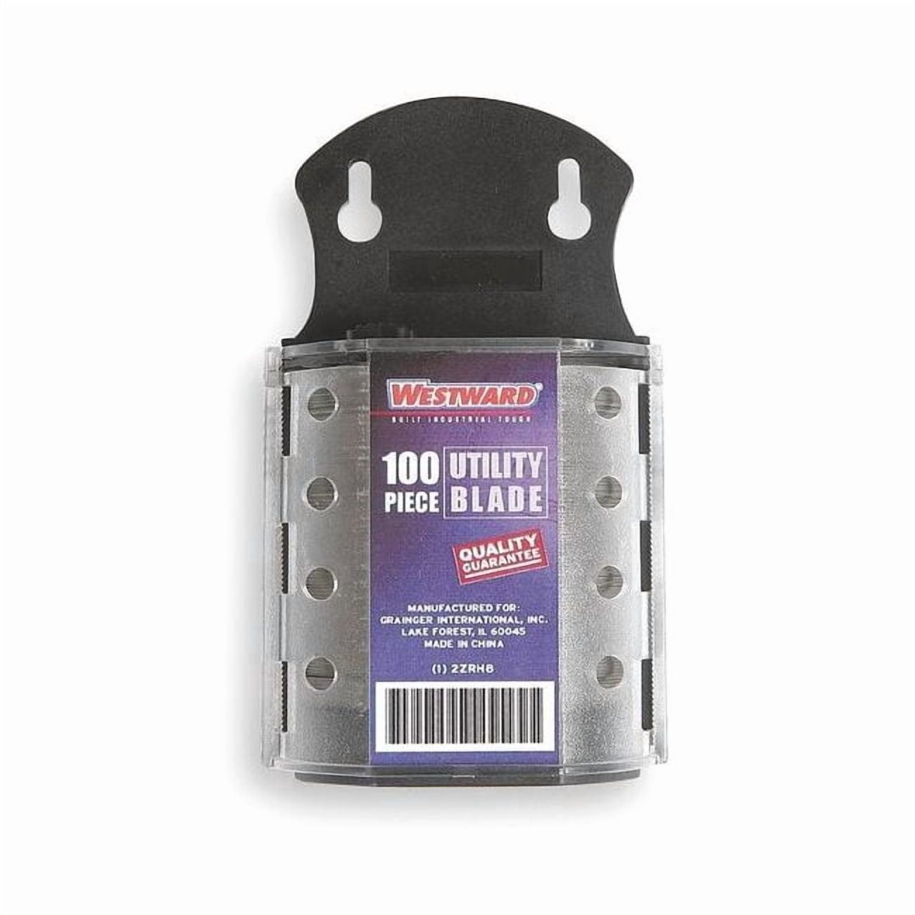 Westward 2-Point Utility Blade,23/32" W, PK100 2ZRH8