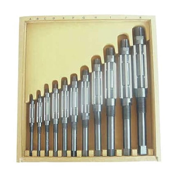 Westward Adj. Hand Reamer Set,11 Pcs 4LGU4