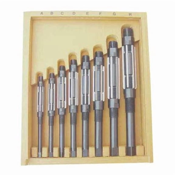 Manufacturer Varies Adjustable Hand Reamer Set,HSS,8 Pcs 4LGU3