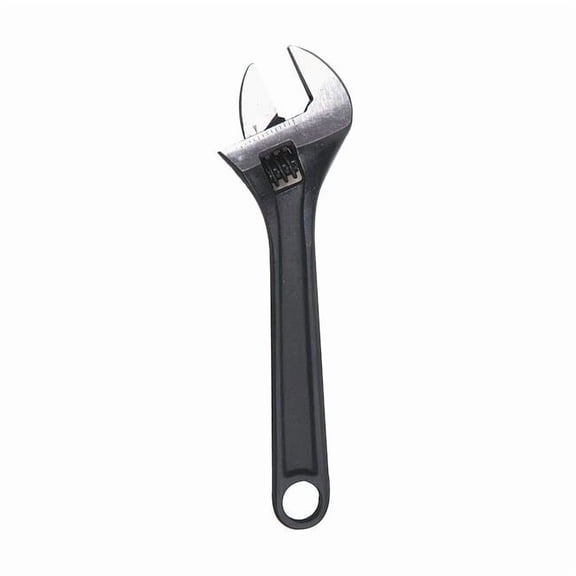 Adj. Wrench,6",3/4" Cap.,Black 1NYB1