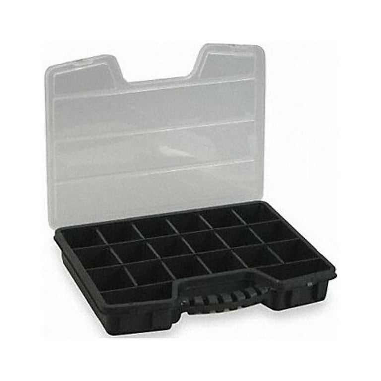 Westward Adjustable Compartment Box,Blk,2 7/16 in 2HFR7