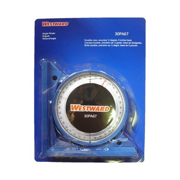 Westward Angle Finder,90 deg.,5 in.,Blue 30PA67