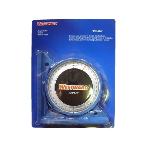 Westward Angle Finder,90 deg.,5 in.,Blue 30PA67