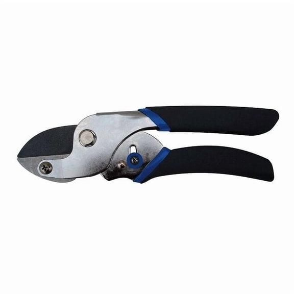 Pruner, Anvil Blade, 5/8 in Cut Cap, Steel 2 in L Blade, Steel Handle, PVC Grip, 7-3/4 in Tool L