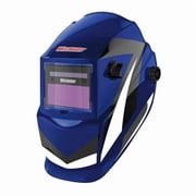 Westward Auto Dark Welding Helmet, Shade 4, 9-13, Black/Blue/White 22XX40