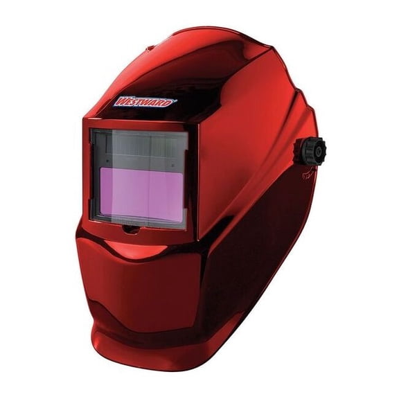 Westward Auto Dark Welding Helmet, 10, Red 22XX38
