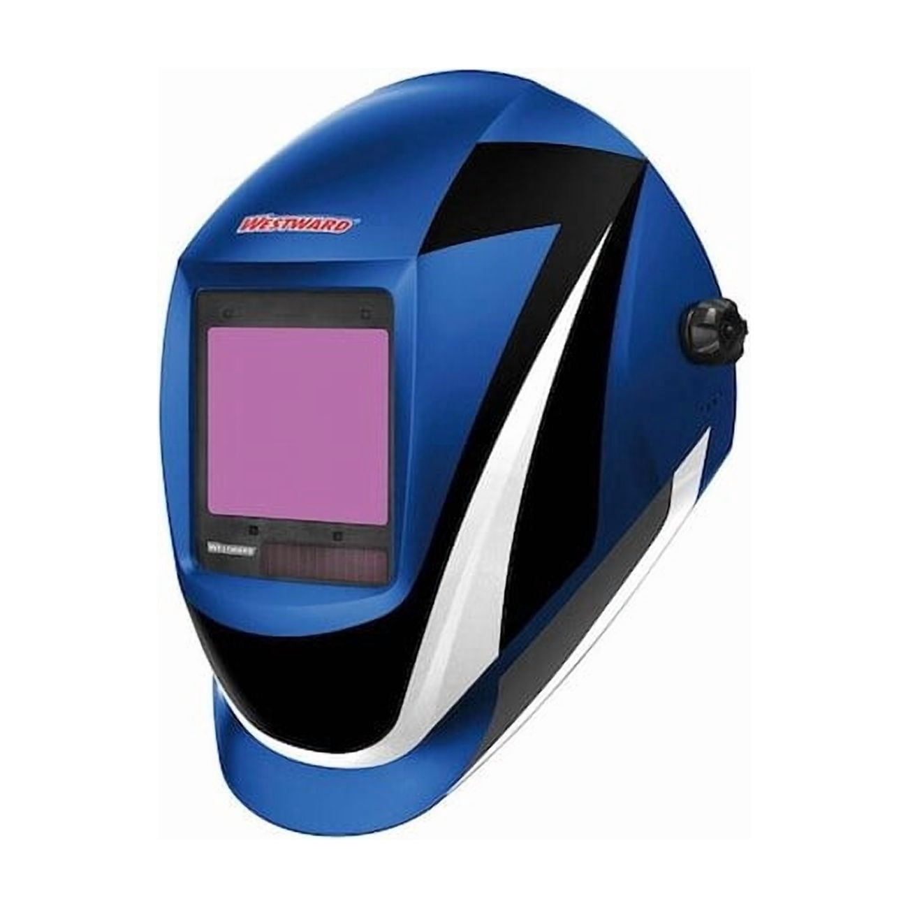 Westward Auto Dark Welding Helmet, Shade 6-9/9-13, Black/Blue/White 44R226