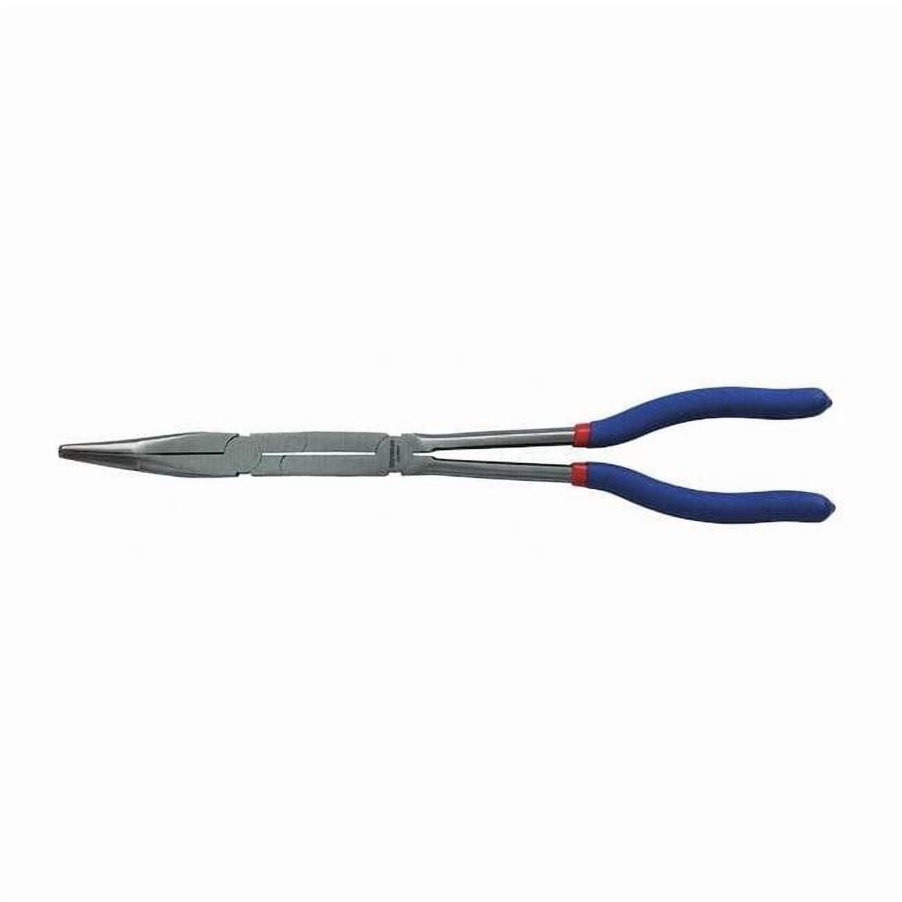 Westward 13 1/4 in Bent Long Nose Plier,Side Cutter Dipped Handle 53JW97