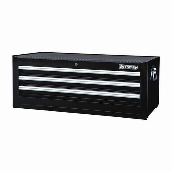 WESTWARD Intermediate Chest, 3 Drawer, Black, Steel, 42 in W x 19 in D x 16 in H