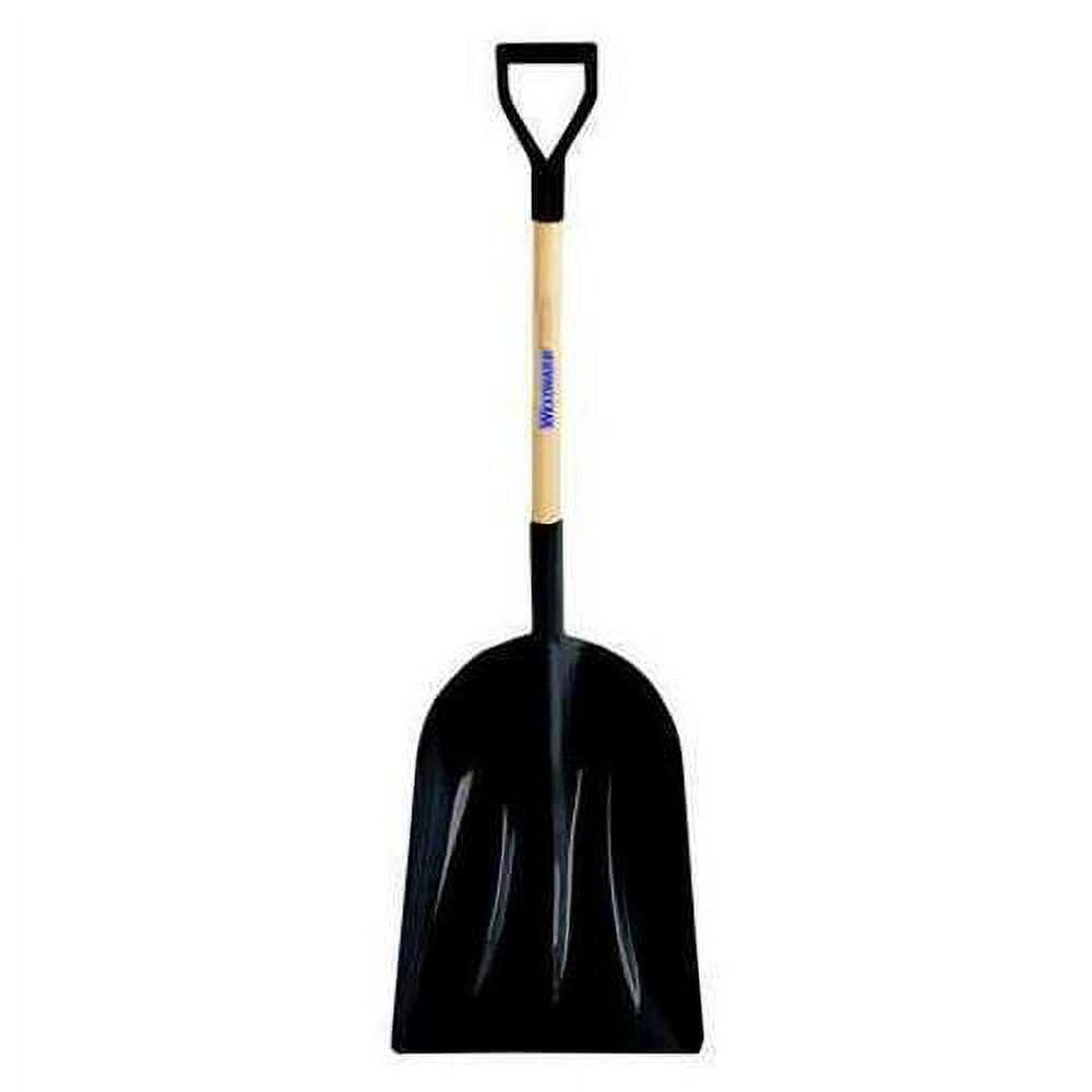 Westward Black Scoop Shovel, 30 Handle, HDPE