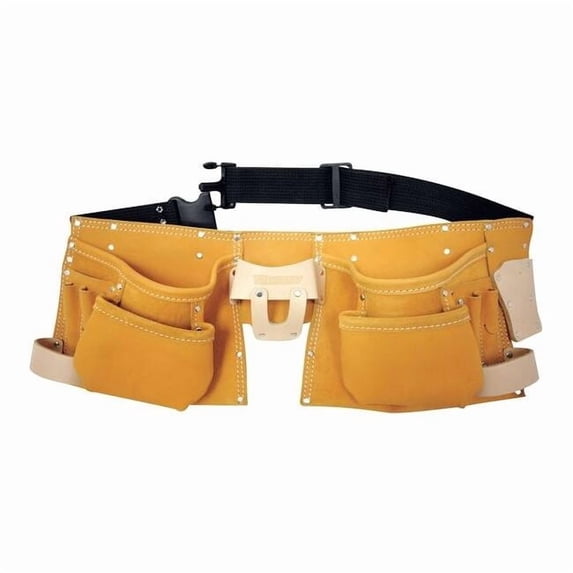 Westward Tool Apron, Tool Belt, Blue, Black, Polypropylene, 12 Pockets 5MZL2