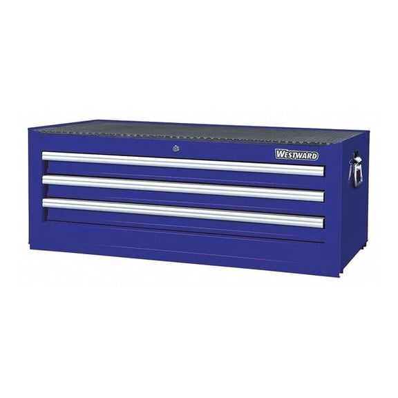 WESTWARD Intermediate Chest, 3-Drawers, Powder Coated Blue, 42" W x 19" D x 16"H