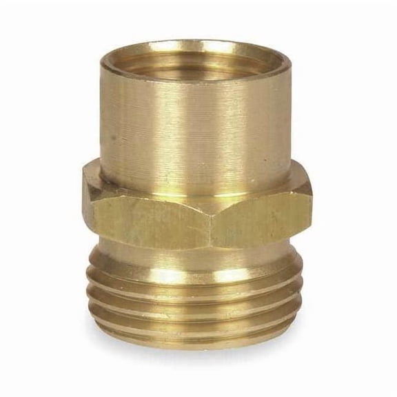 Westward Brass Garden Hose Adapter Connector, Rigid