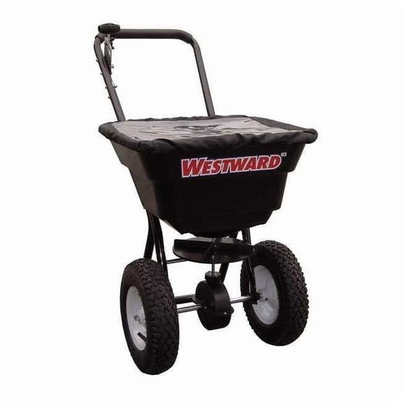 Westward Broadcast Spreader,80 lb.,Pneumatic 4UHC9