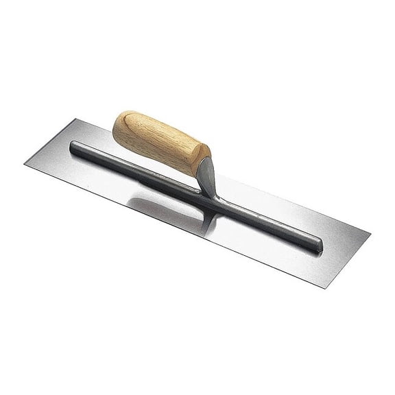 Westward Cement Trowel,14 x 4,Steel,Wood 13A737