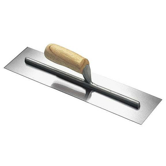 Westward Cement Trowel,14 x 4,Steel,Wood 13A737